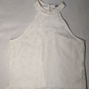 Walter Baker Ivory Lace Halter Top